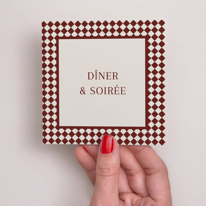 Invitations Mariage Carré Old Money photo N° 2