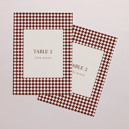 Marque table Mariage Rectangle Old Money photo N° 2