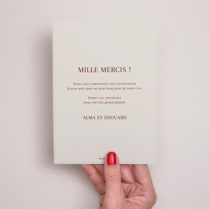 Remerciements Mariage Portrait Old Money photo N° 3