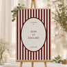 Panneau bienvenue Mariage Portrait 60 x 90 cm Old Money photo N° 1