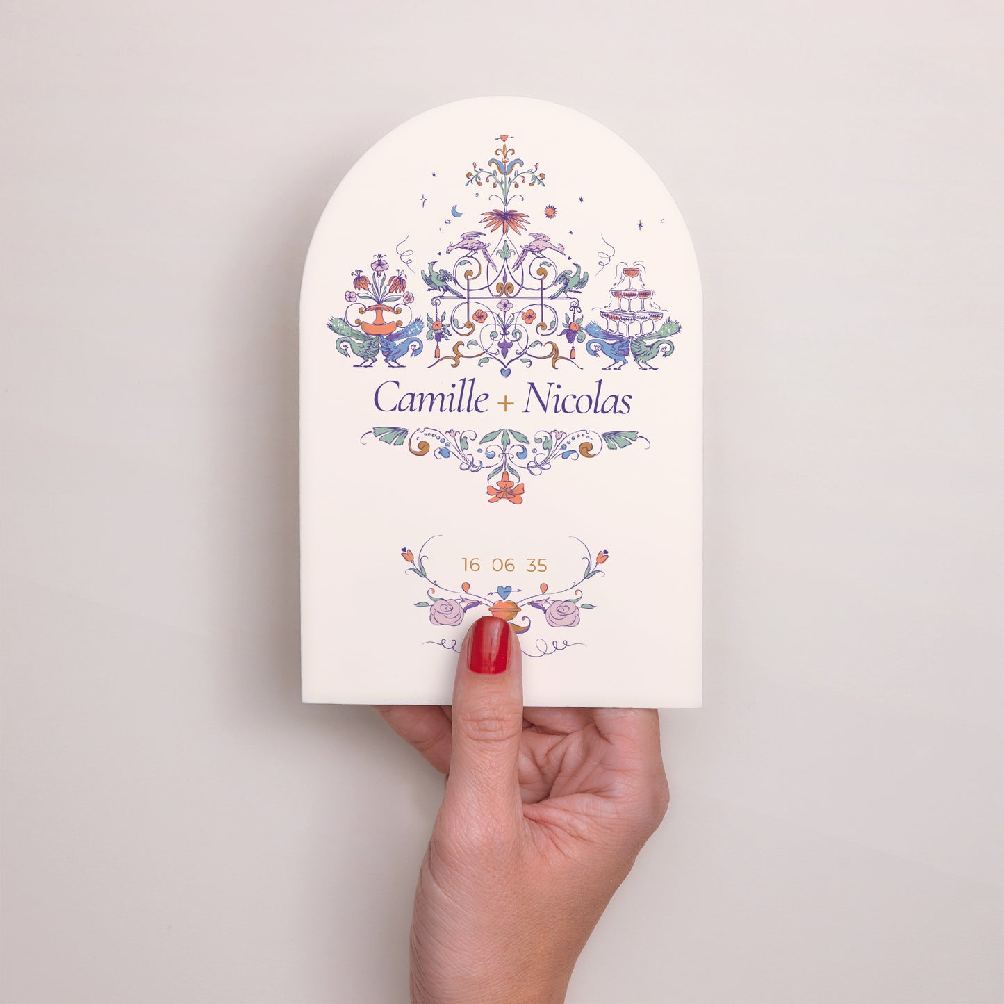 Faire-part Mariage Arche Décorum Amoureux photo N° 2