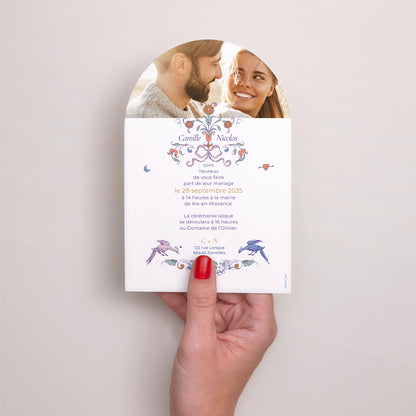 Faire-part Mariage Arche Décorum Amoureux photo N° 3