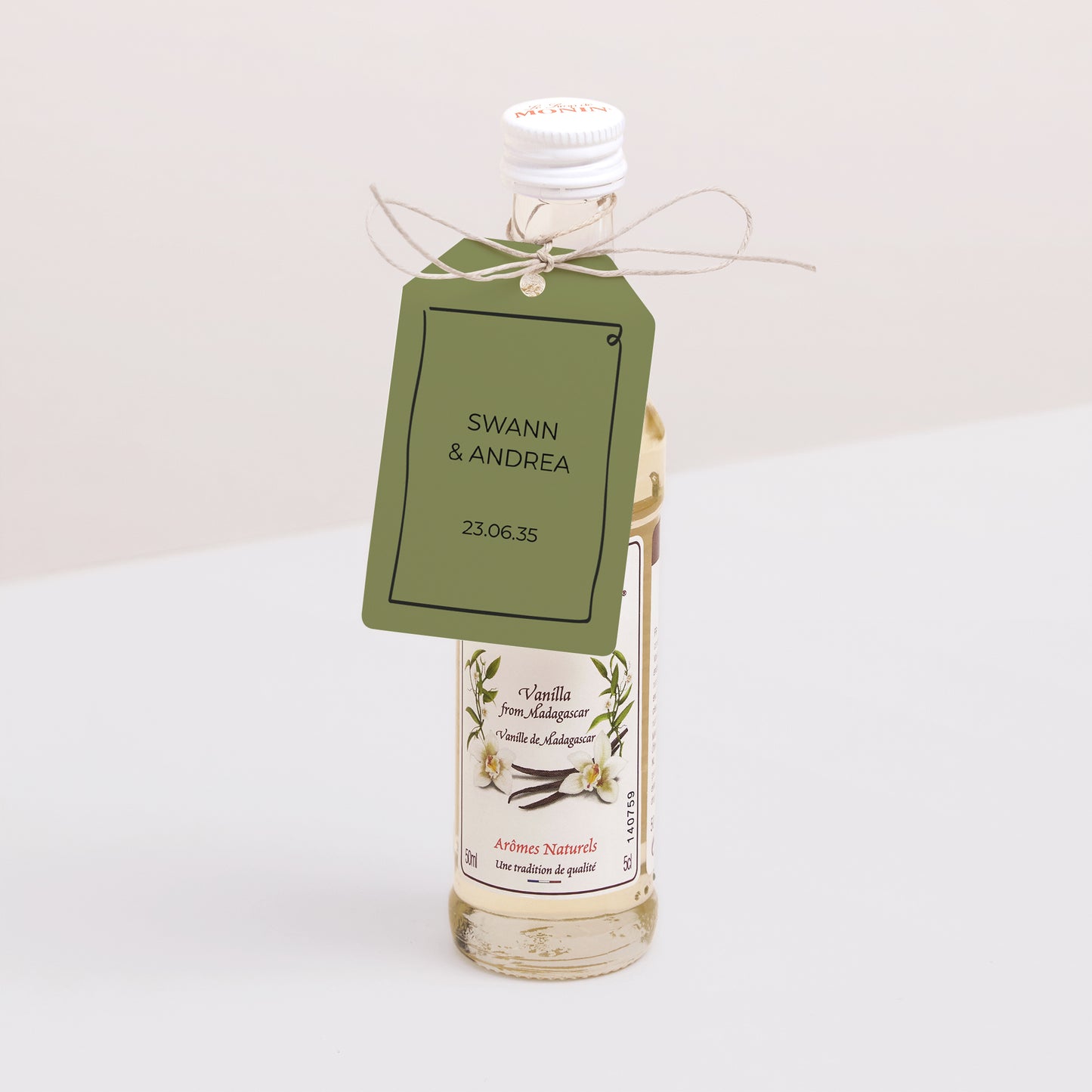 Etiquette perforée Mariage Fanion All Green photo N° 3