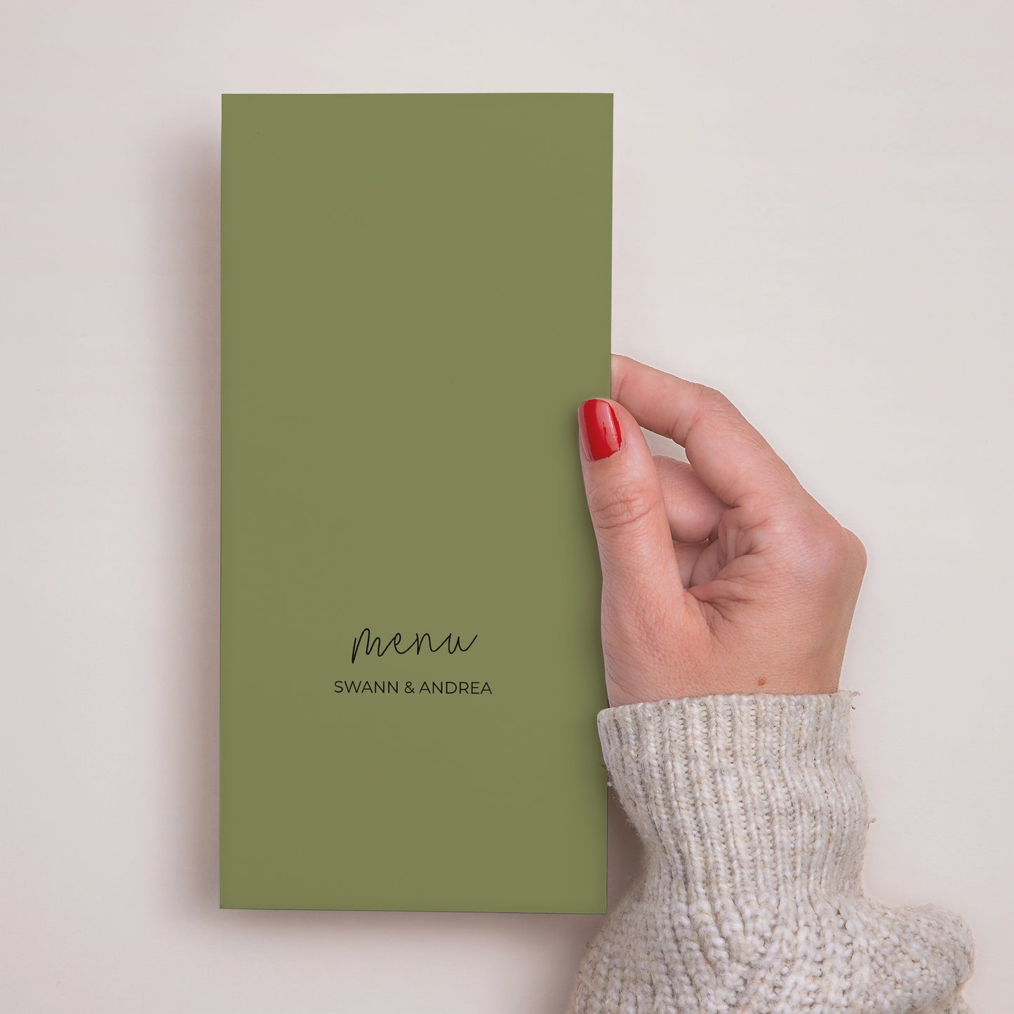 Menu Mariage Panoramique portrait All Green photo N° 2