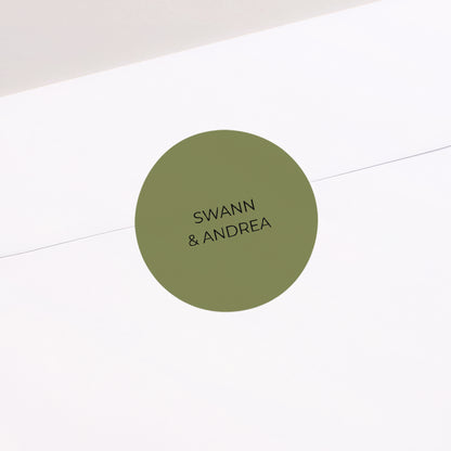 Sticker Mariage Rond All Green photo N° 1