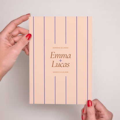 Faire-part Mariage Grand format rectangle Linea Minima photo N° 2