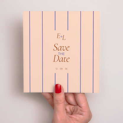 Save the date Mariage Carré Linea Minima photo N° 2