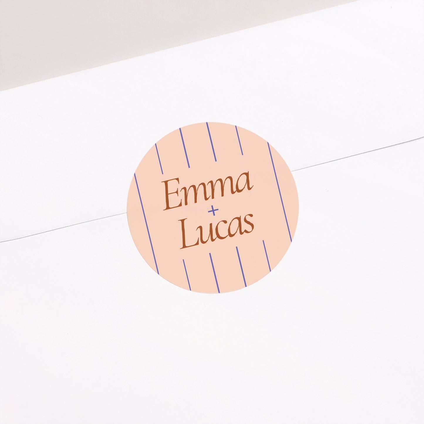 Sticker Mariage Rond Linea Minima photo N° 1