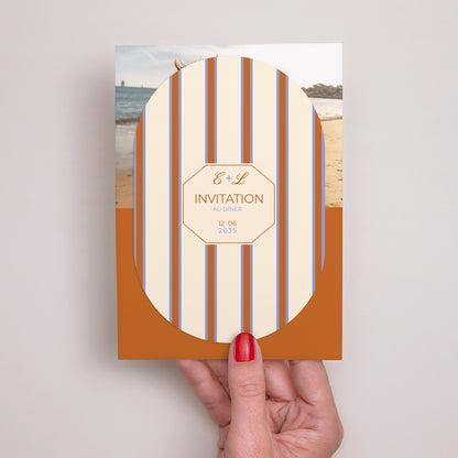 Faire-part Mariage bandeau, 2 cartes Quiet Elegance photo N° 2