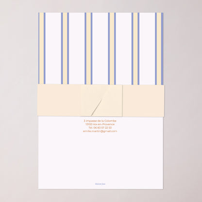 Faire-part Mariage bandeau, 2 cartes Quiet Elegance photo N° 4