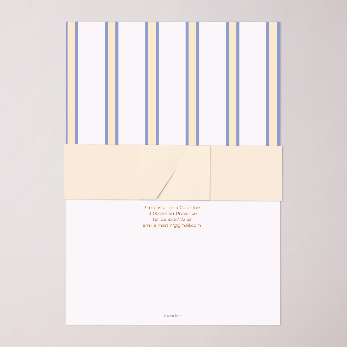 Faire-part Mariage bandeau, 2 cartes Quiet Elegance photo N° 5