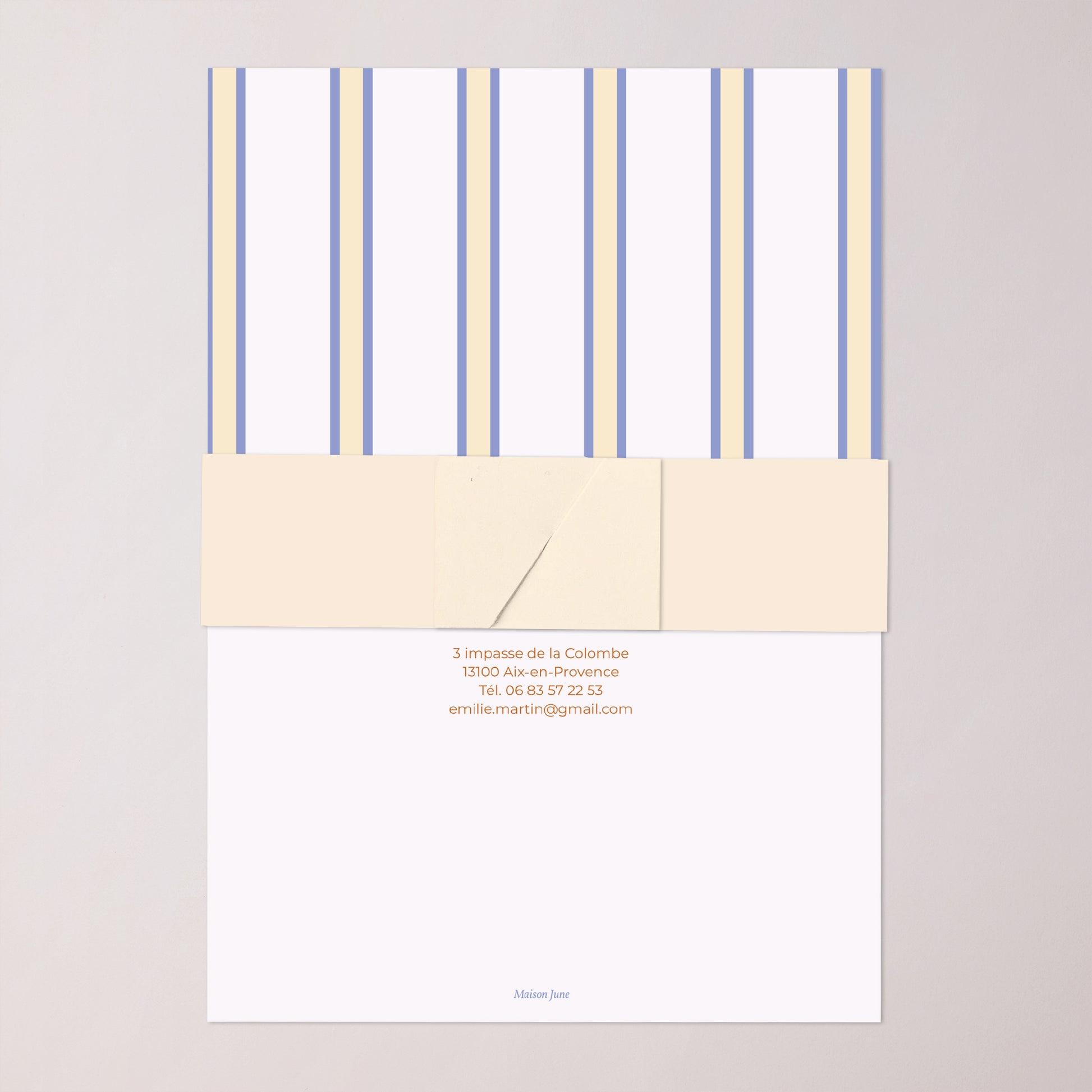 Faire-part Mariage bandeau, 2 cartes Quiet Elegance photo N° 5