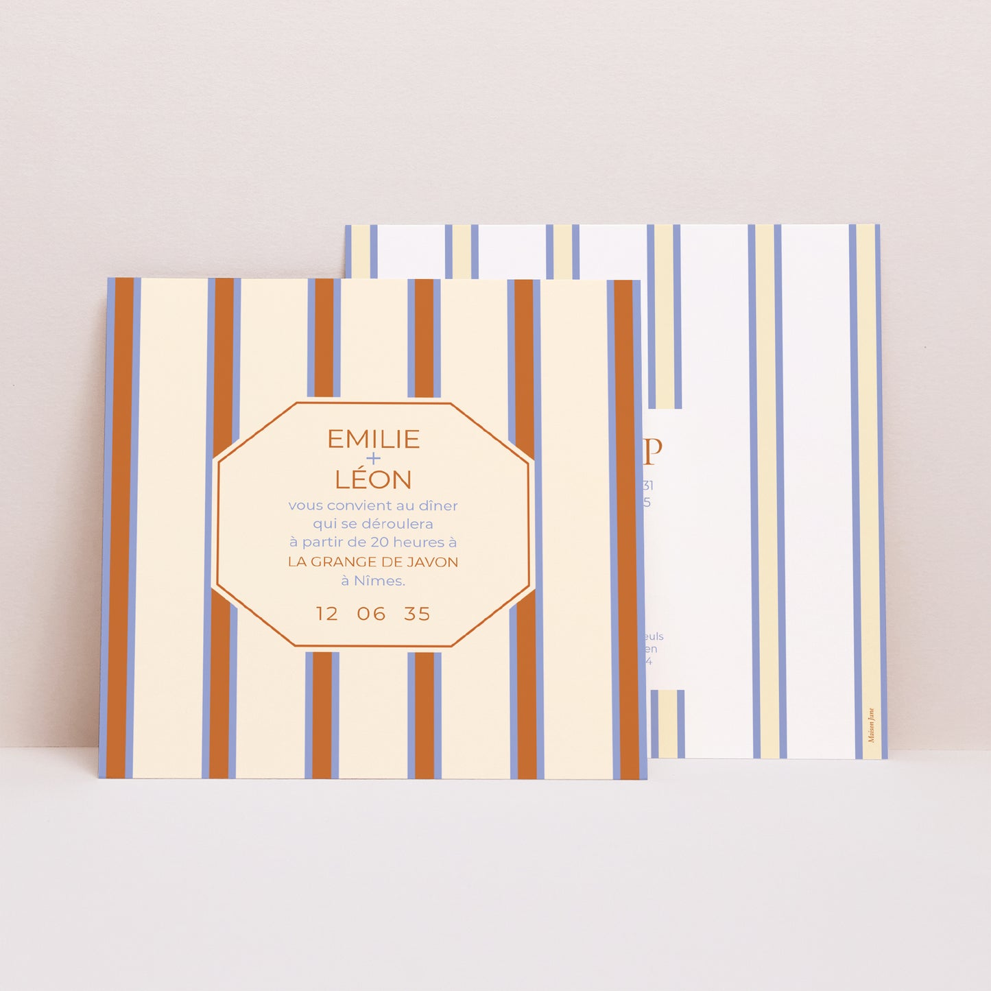 Invitations Mariage Carré Quiet Elegance photo N° 1