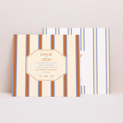 Invitations Mariage Carré Quiet Elegance photo N° 1