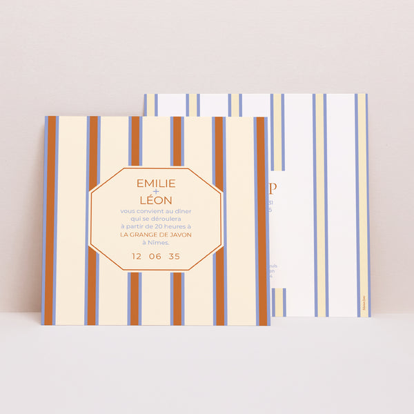 Invitations Mariage Carré Quiet Elegance photo