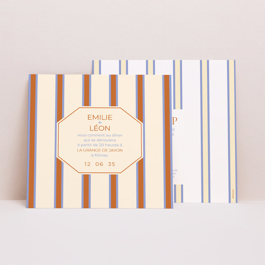 Invitations Mariage Carré Quiet Elegance photo