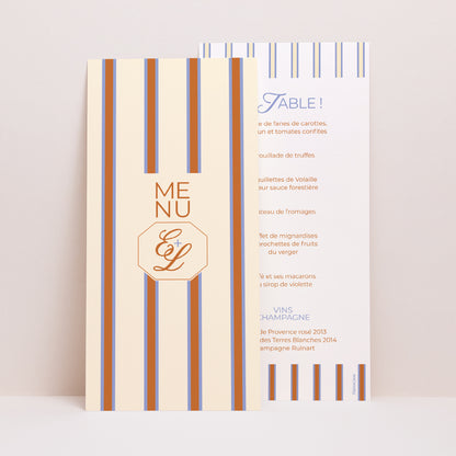 Menu Mariage Panoramique portrait Quiet Elegance photo N° 1