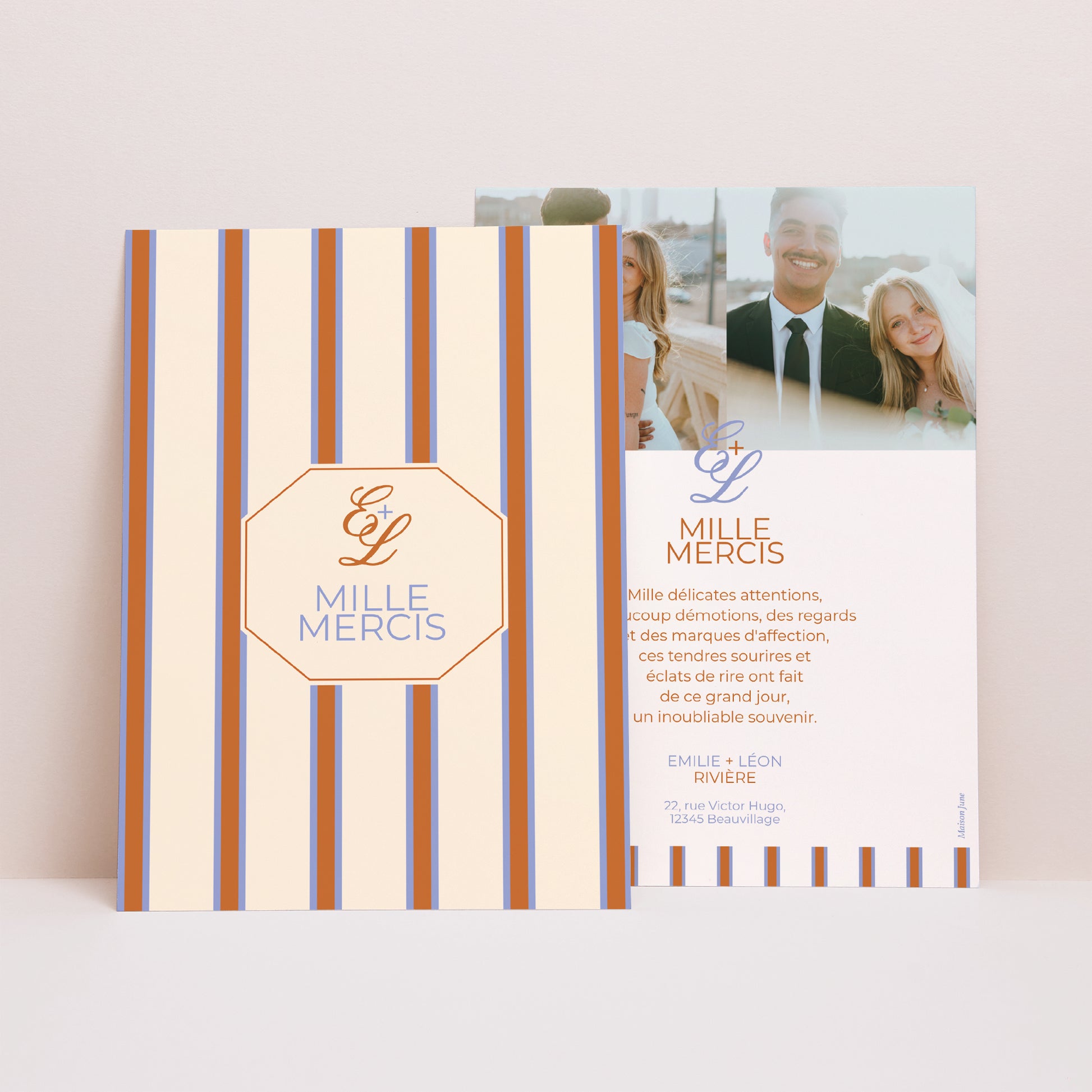 Remerciements Mariage Portrait Quiet Elegance photo N° 1