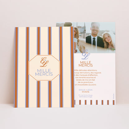 Remerciements Mariage Portrait Quiet Elegance photo N° 1