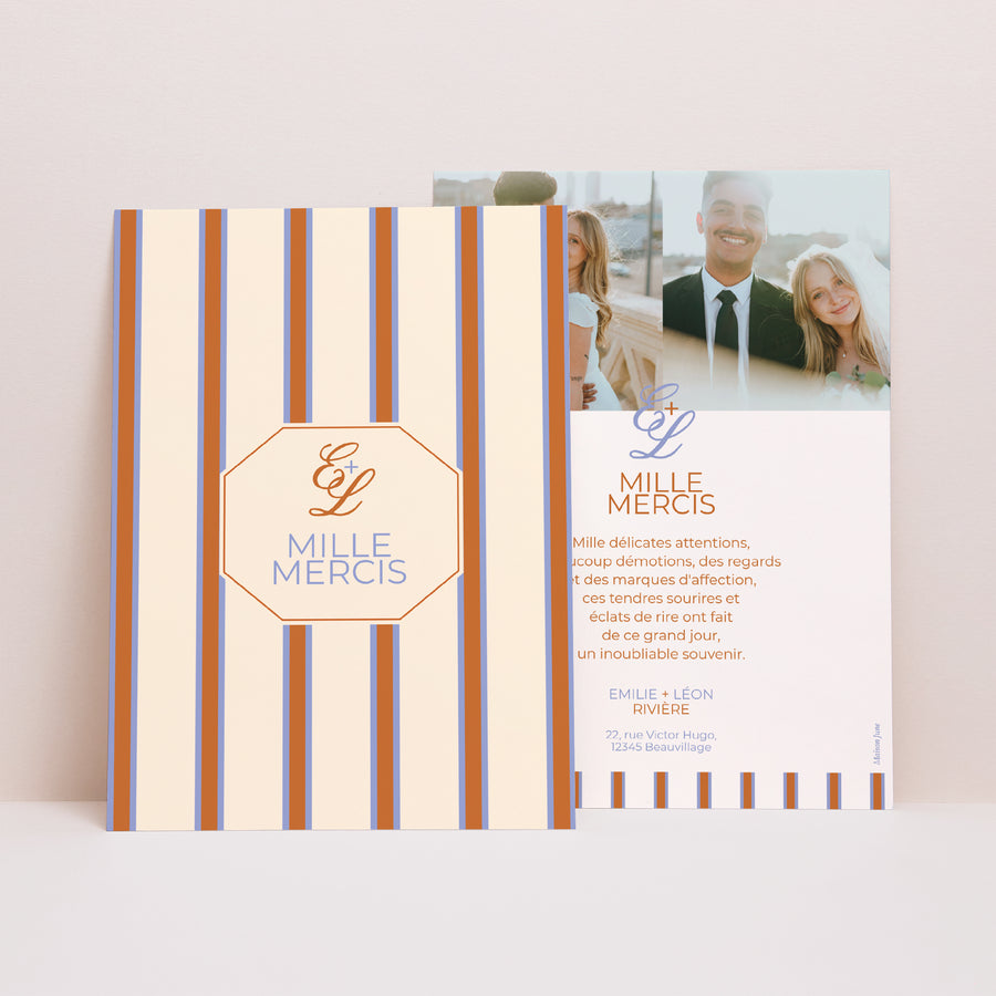 Remerciements Mariage Portrait Quiet Elegance photo