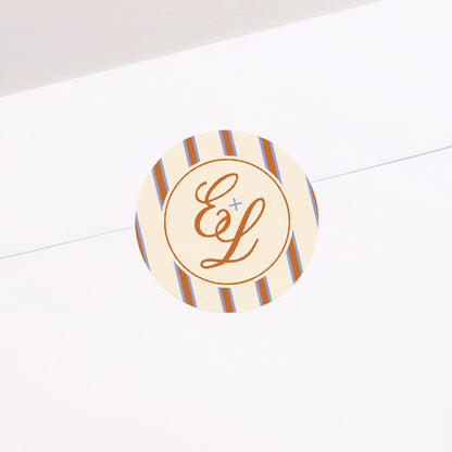 Sticker Mariage Rond Quiet Elegance photo N° 1