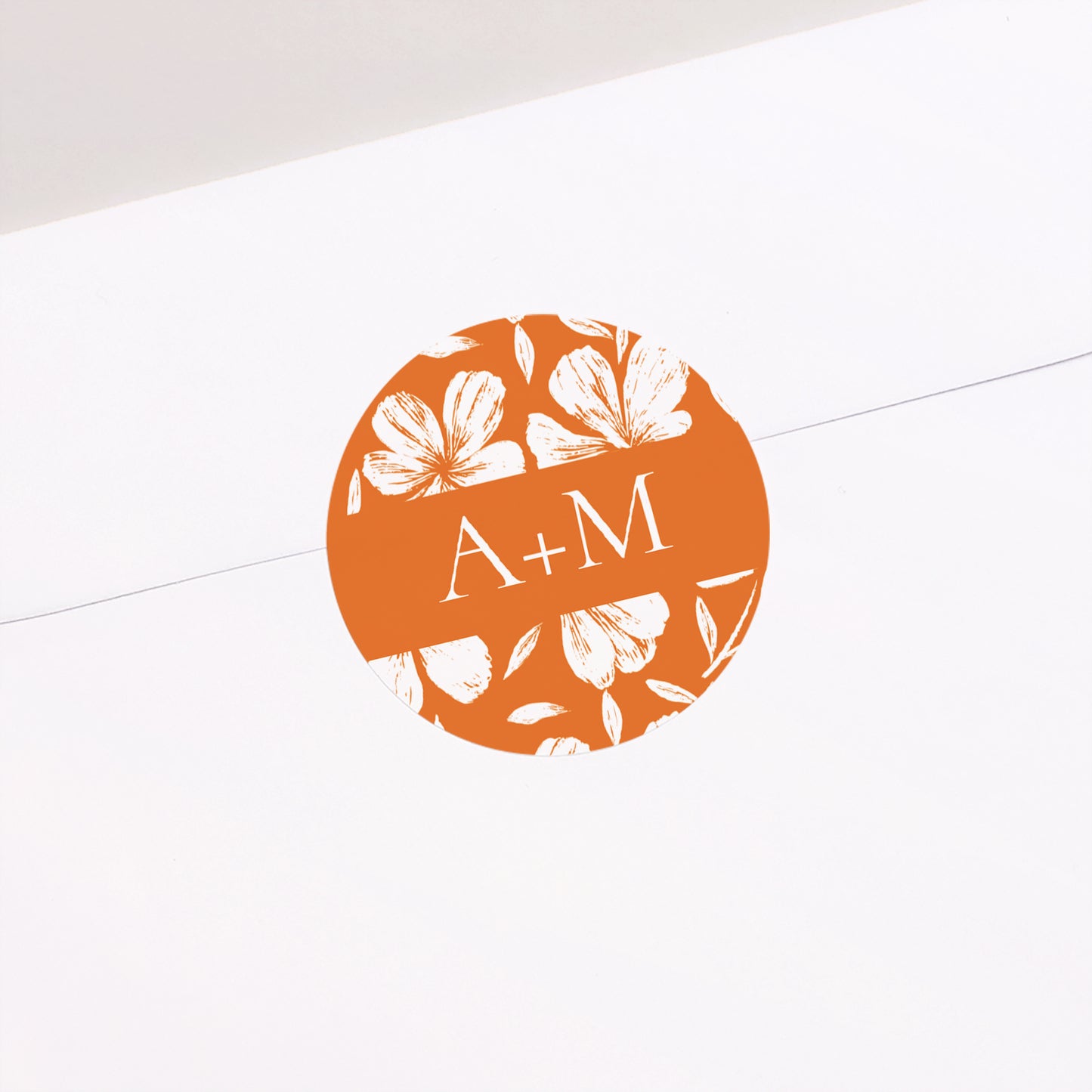 Sticker Mariage Rond L’Atelier des Fleurs photo N° 1