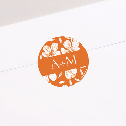 Sticker Mariage Rond L’Atelier des Fleurs photo N° 1