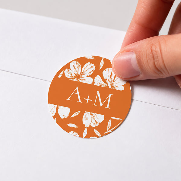 Sticker Mariage Rond L’Atelier des Fleurs photo