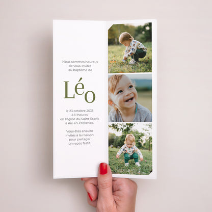 Faire-part Baptême Marque-page photo Le Temps de la Grâce photo N° 2