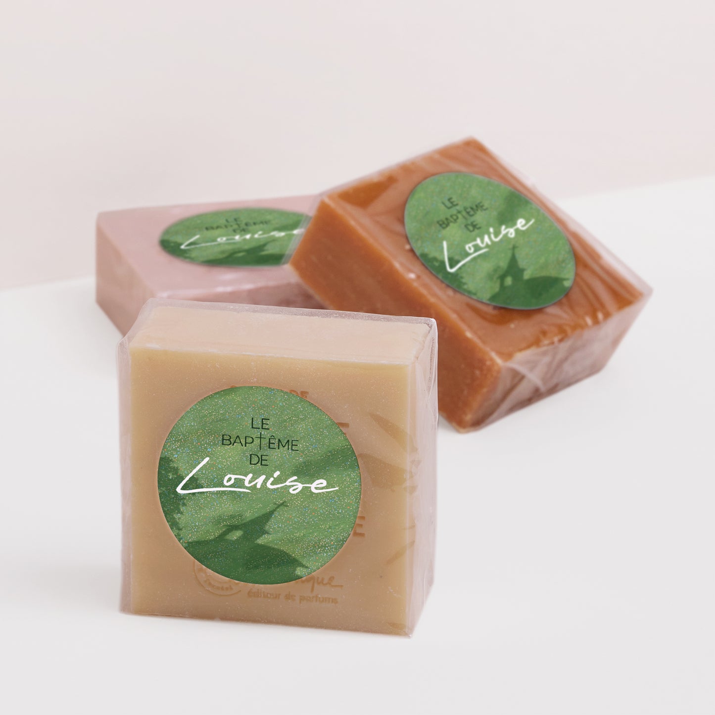 Sticker Baptême Rond Un baptême dans l'herbe photo N° 2