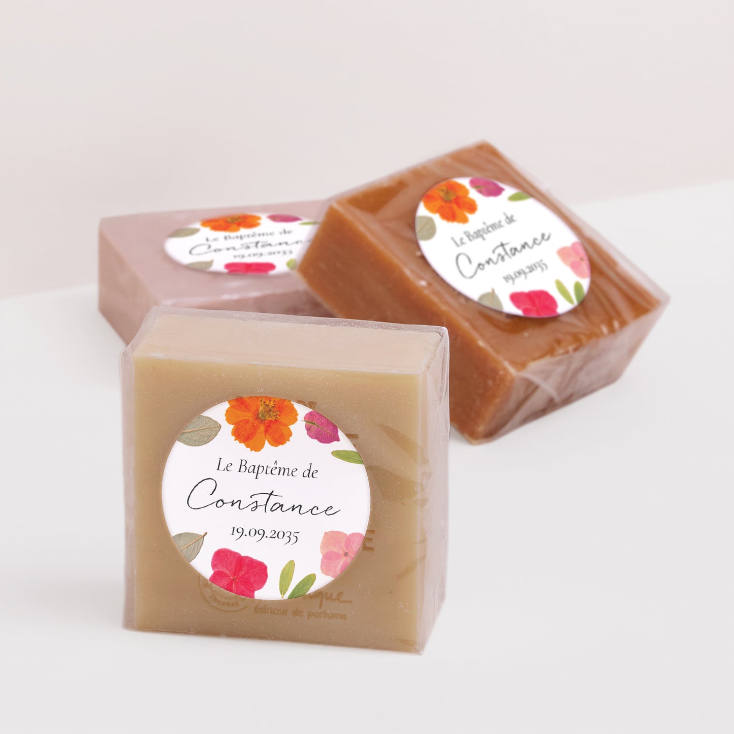 Sticker Baptême Rond Un Jardin Béni photo N° 2