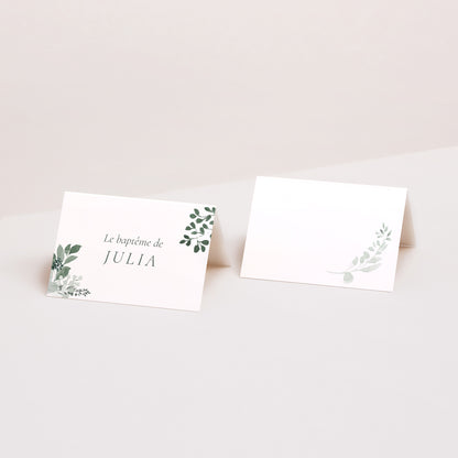 Marque-place Baptême 2 volets Une Couronne de Douceur photo N° 1