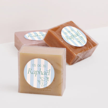 Sticker Baptême Rond Baptême et tendresse photo N° 2