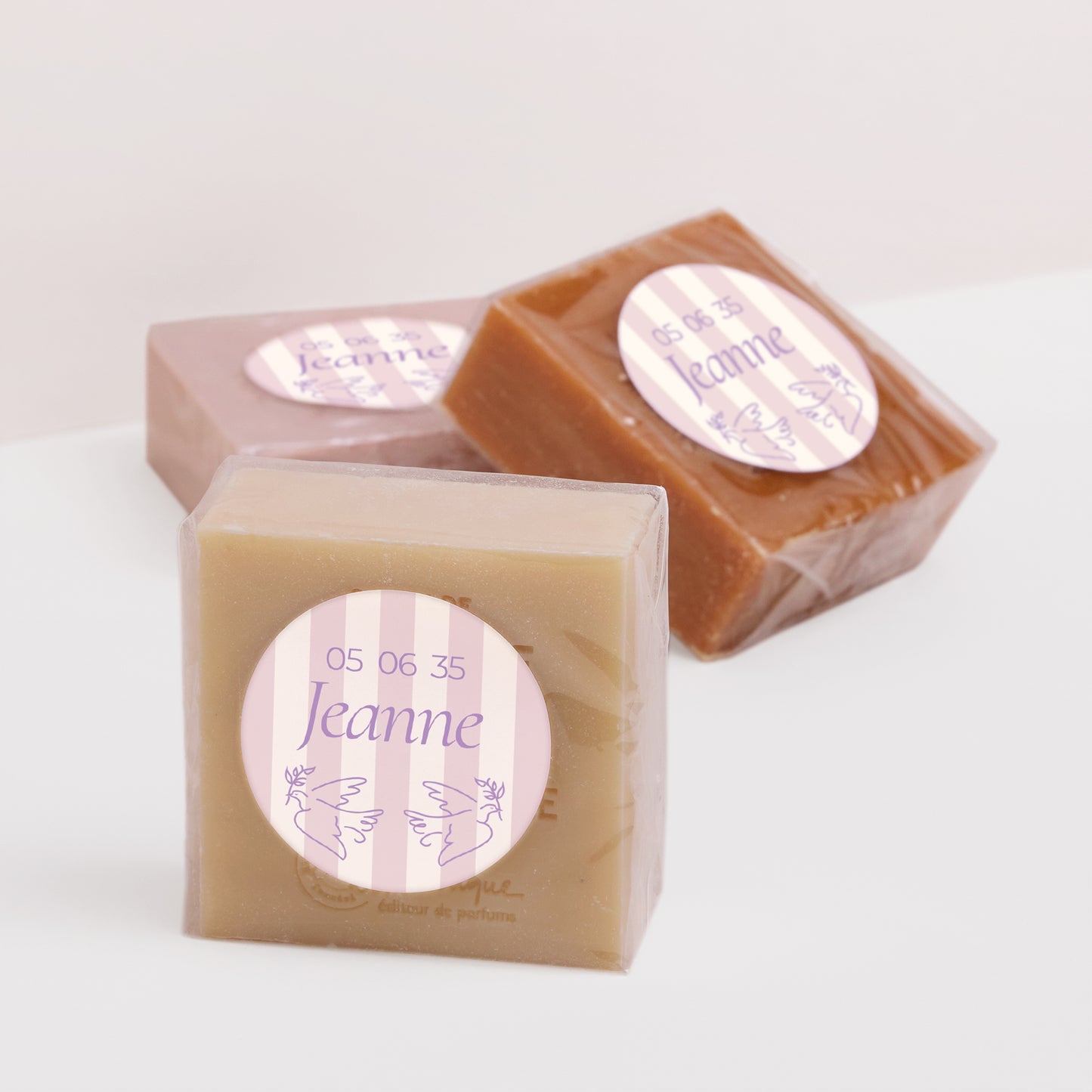 Sticker Baptême Rond Tendresse et Baptême photo N° 2