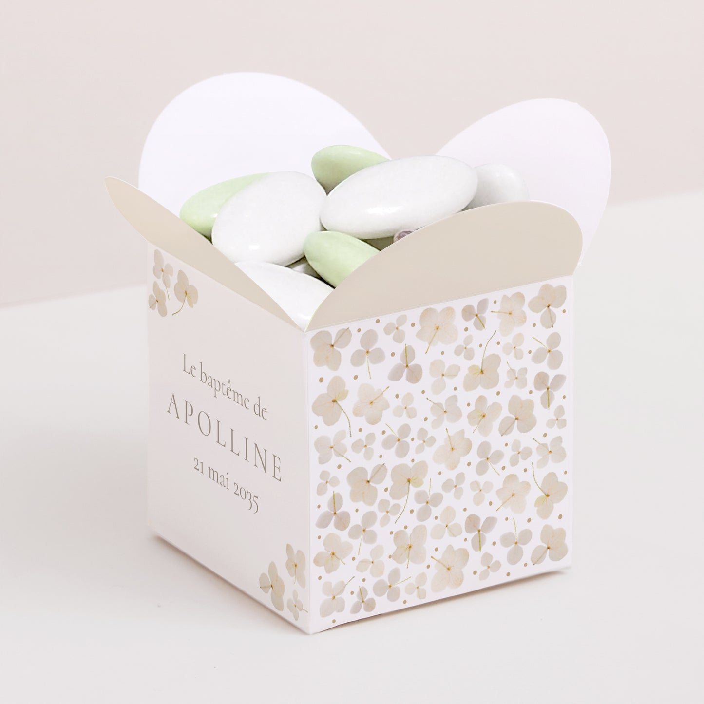 Boîte à dragées Baptême Ouverture papillon Éveil Sacré photo N° 1