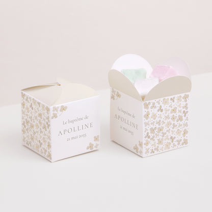 Boîte à dragées Baptême Ouverture papillon Éveil Sacré photo N° 2