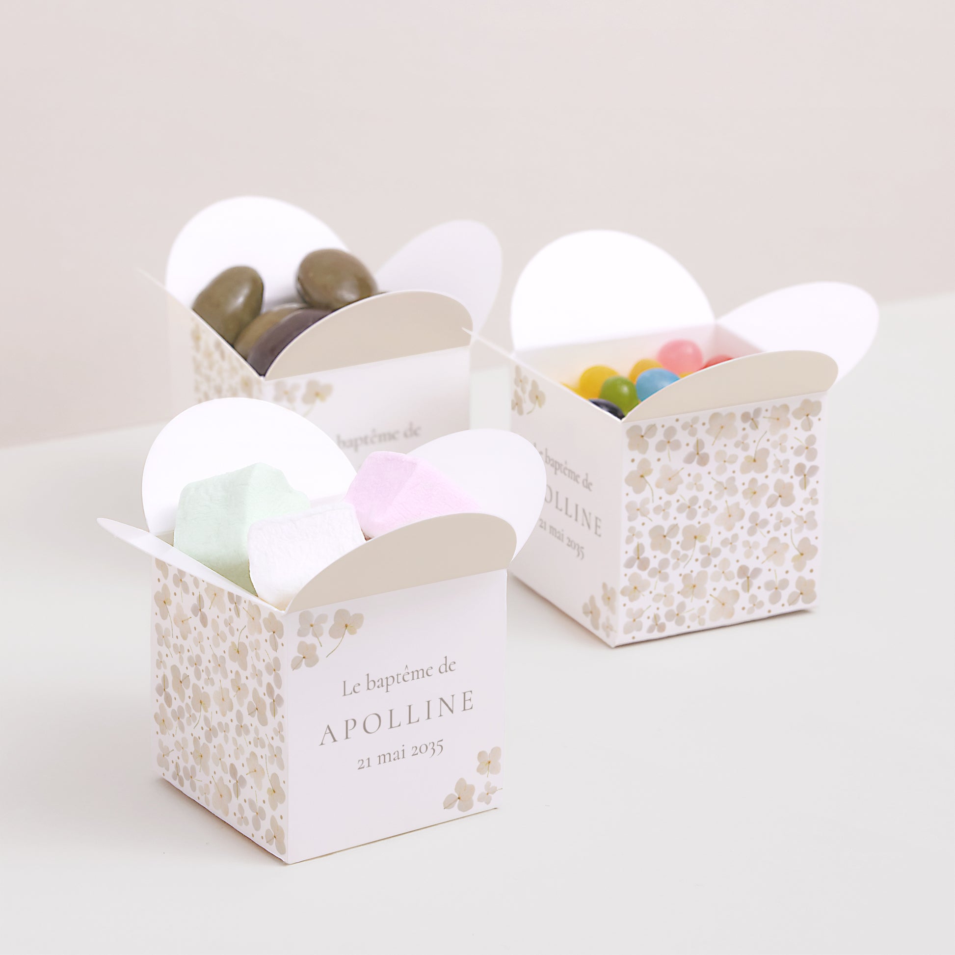 Boîte à dragées Baptême Ouverture papillon Éveil Sacré photo N° 3
