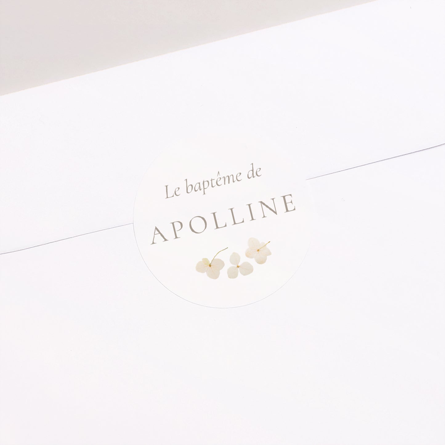 Sticker Baptême Rond Éveil Sacré photo N° 1