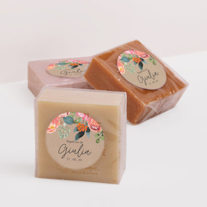 Sticker Baptême Rond Pop’s Flowers of Grace photo N° 2