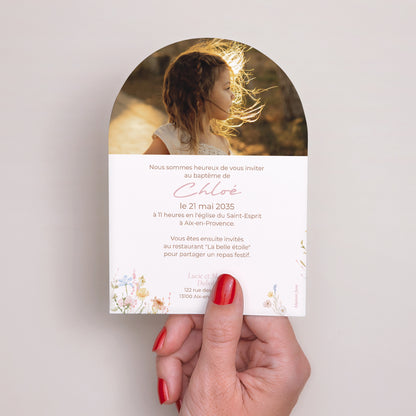 Faire-part Baptême Petite arche Baptême de Printemps photo N° 3