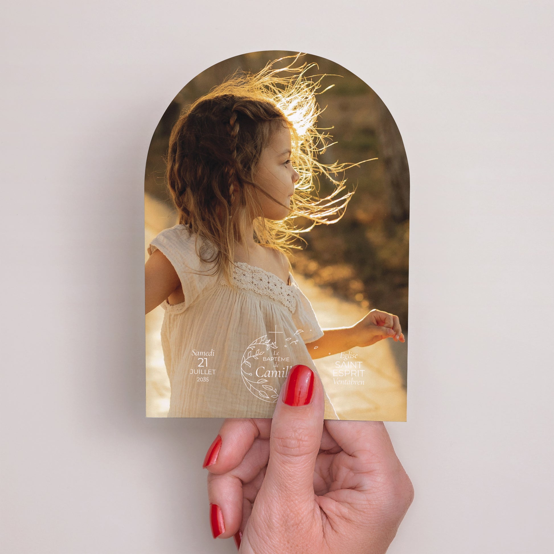 Faire-part Baptême Petite arche Son baptême photo N° 2