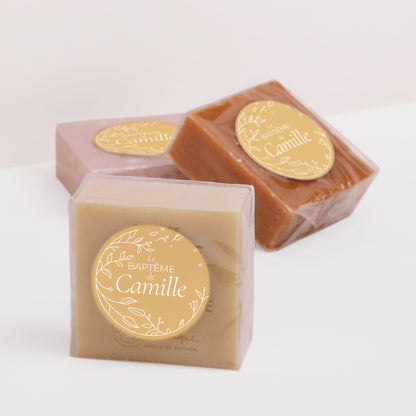 Sticker Baptême Rond Son baptême photo N° 2