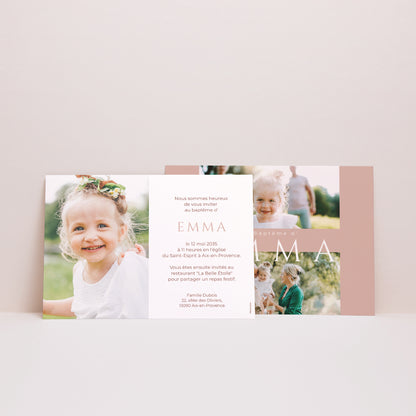 Faire-part Baptême Paysage Éclat du présent photo N° 3