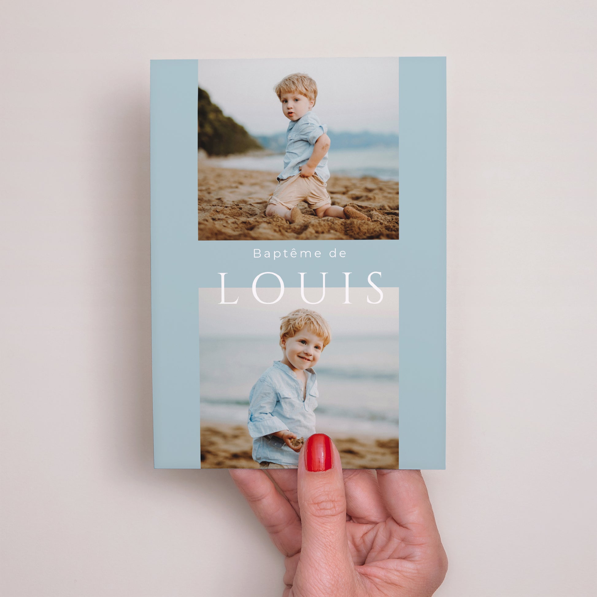 Faire-part Baptême Portrait Rivière de Paix photo N° 2