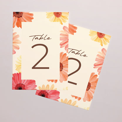 Marque table Mariage Rectangle Éclats de Fleurs photo N° 2