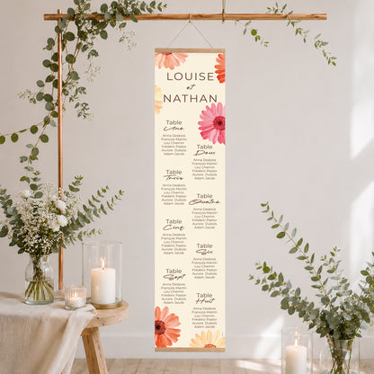 Plan de table Mariage Papier Éclats de Fleurs photo N° 2