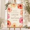 Panneau bienvenue Mariage Portrait 60 x 90 cm Éclats de Fleurs photo N° 1
