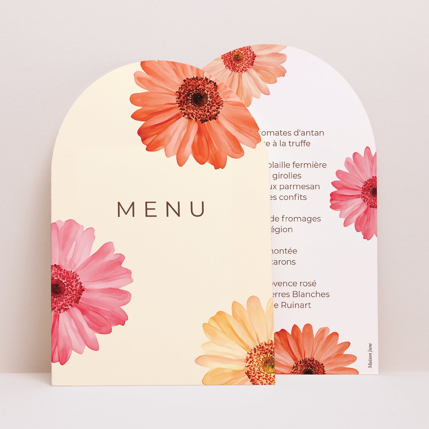 Menu Baptême Arche Pétales de Grâce photo N° 1