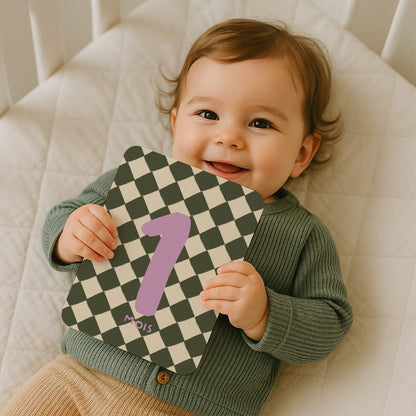Carte étape bébé Naissance Lot de 12 Mini Mois photo N° 2