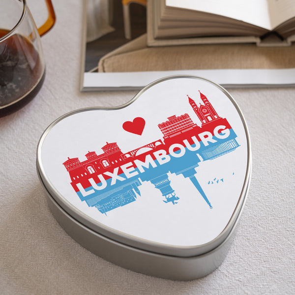 Boite métallique Cœur LUXEMBOURG photo